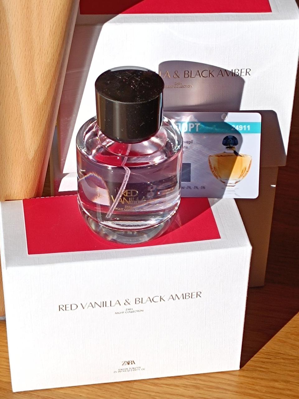 Zara Red Vanilla 90 ml  з набору туалетна вода жіноча (без упаковки) (оригінал оригінал Іспанія), фото 1