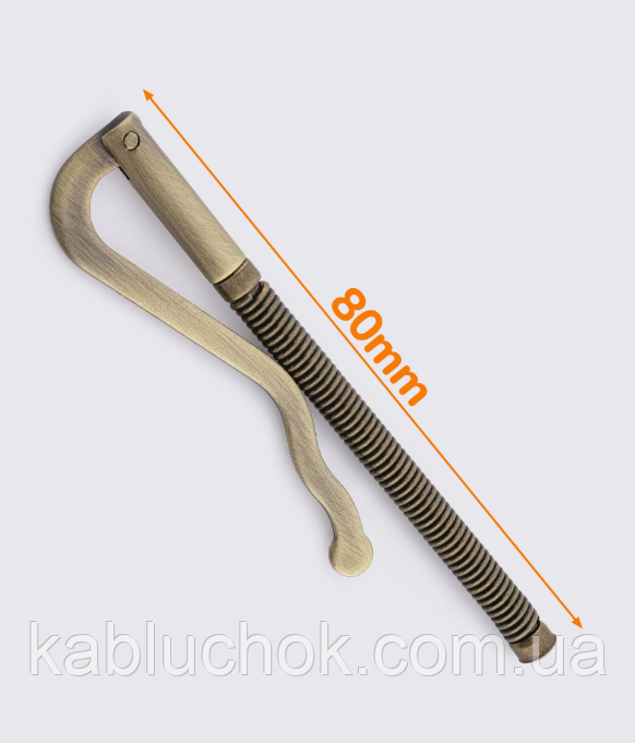 Притискач для купюр 80 мм, затискач для грошей АНТИК, фото 1