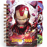 Блокнот на спирали MIC Супергерои, 70 листов, 11,6х9,2 см (SH-100K-01)