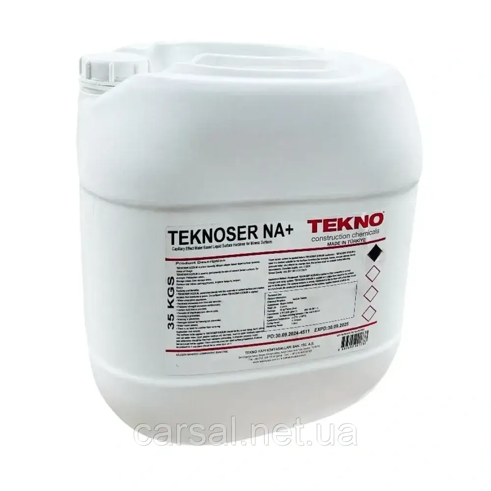 Teknoser Sodyum - силікатний зміцнювач 35 кг Промышленный пол