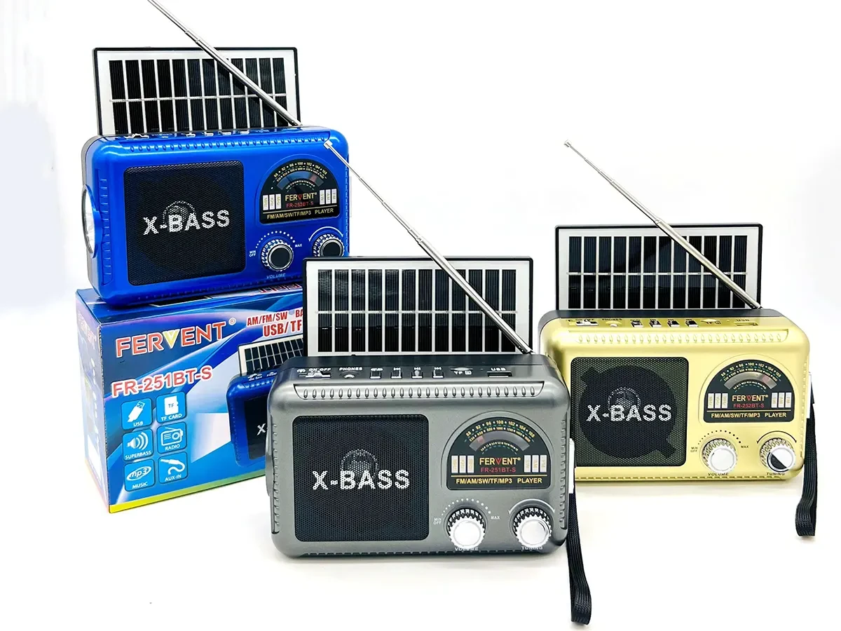 Радіоприймач Bluetooth Solar Fervent FR-251BT-S 40шт 6121, фото 1