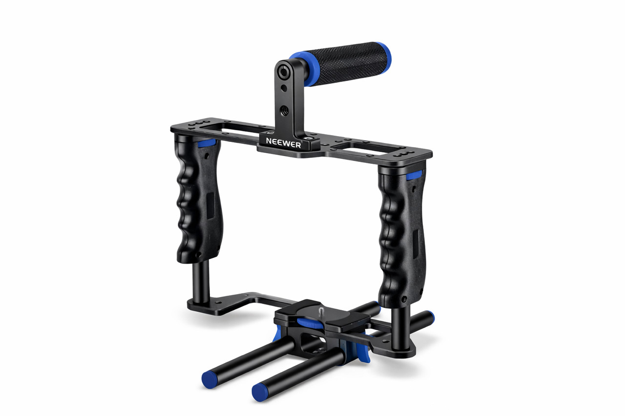Клітка для відеокамери NEEWER CG-MF, ріг з верхньою та боковими ручками, для DSLR Canon, Nikon, фото 1
