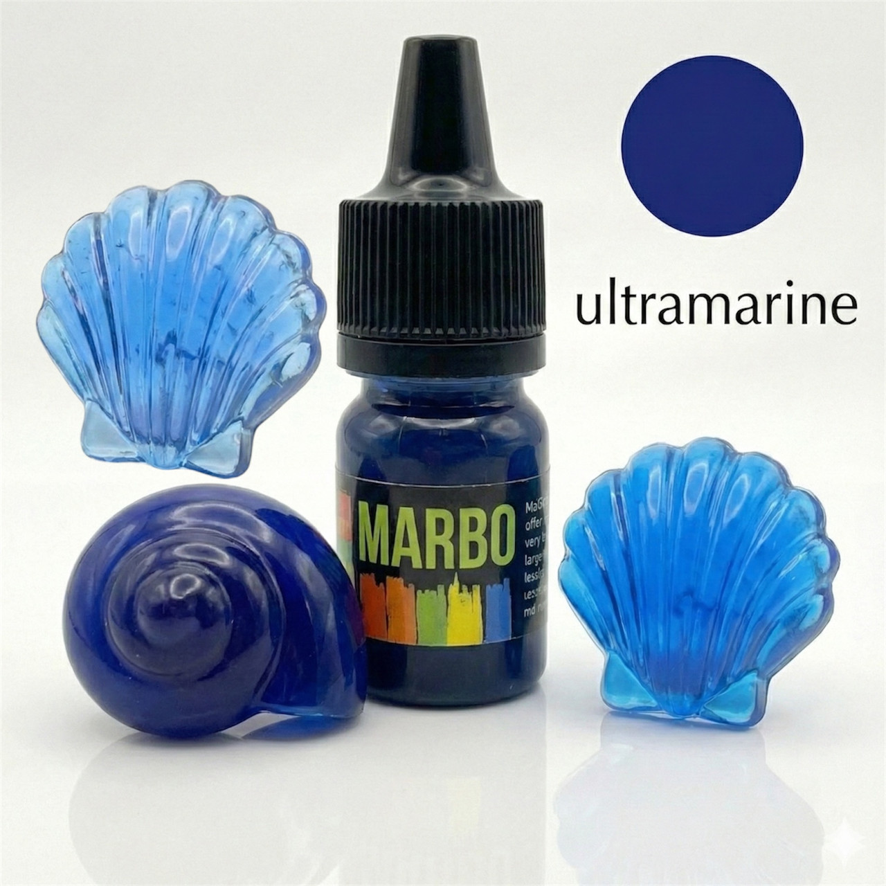 Marbo(Італія) пігмент синій ультрамарин концентрат для смол і поліуретанів. Марбо. Упаковка на вибір: 15 мл