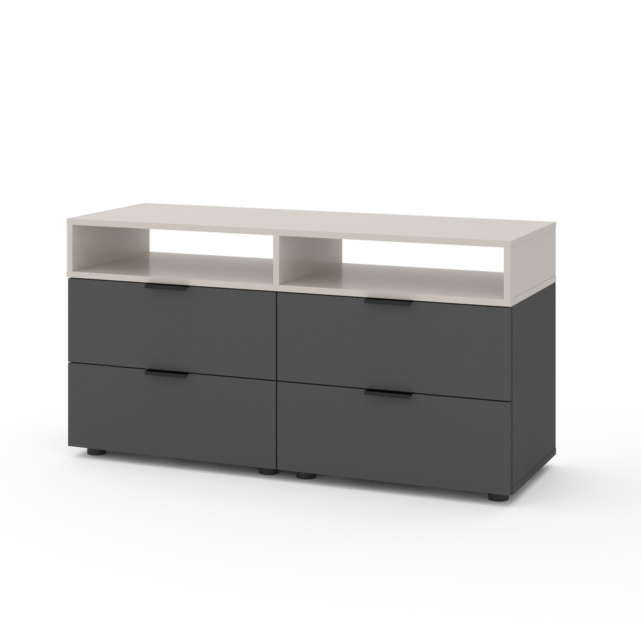 Тумба під телевізор Metkas Home А020, 1200×420×625 мм, ЛДСП Антрацит-Кашемір (MA020AK), фото 1