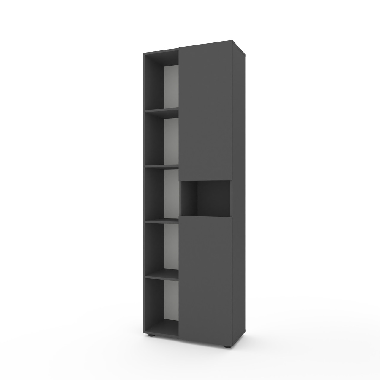 Шафа розпашна Metkas Home 700x350x2130 мм, ЛДСП Антрацит (MB006LA), фото 1