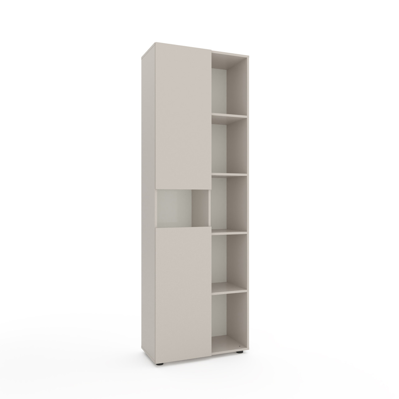 Шафа розпашна Metkas Home 700x350x2130 мм, ЛДСП Кашемір-Білий сніг (MB006RKW), фото 1