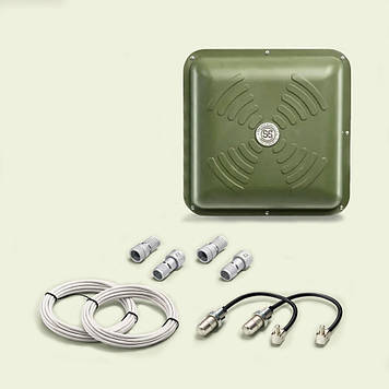 ТОП Антенний 4G MIMO комплект 4G LTE антена Energy MIMO 2x15 Дб + кабель + перехідники