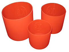 Набір силіконових форм для Великодніх Кулічів низький із 3 штук