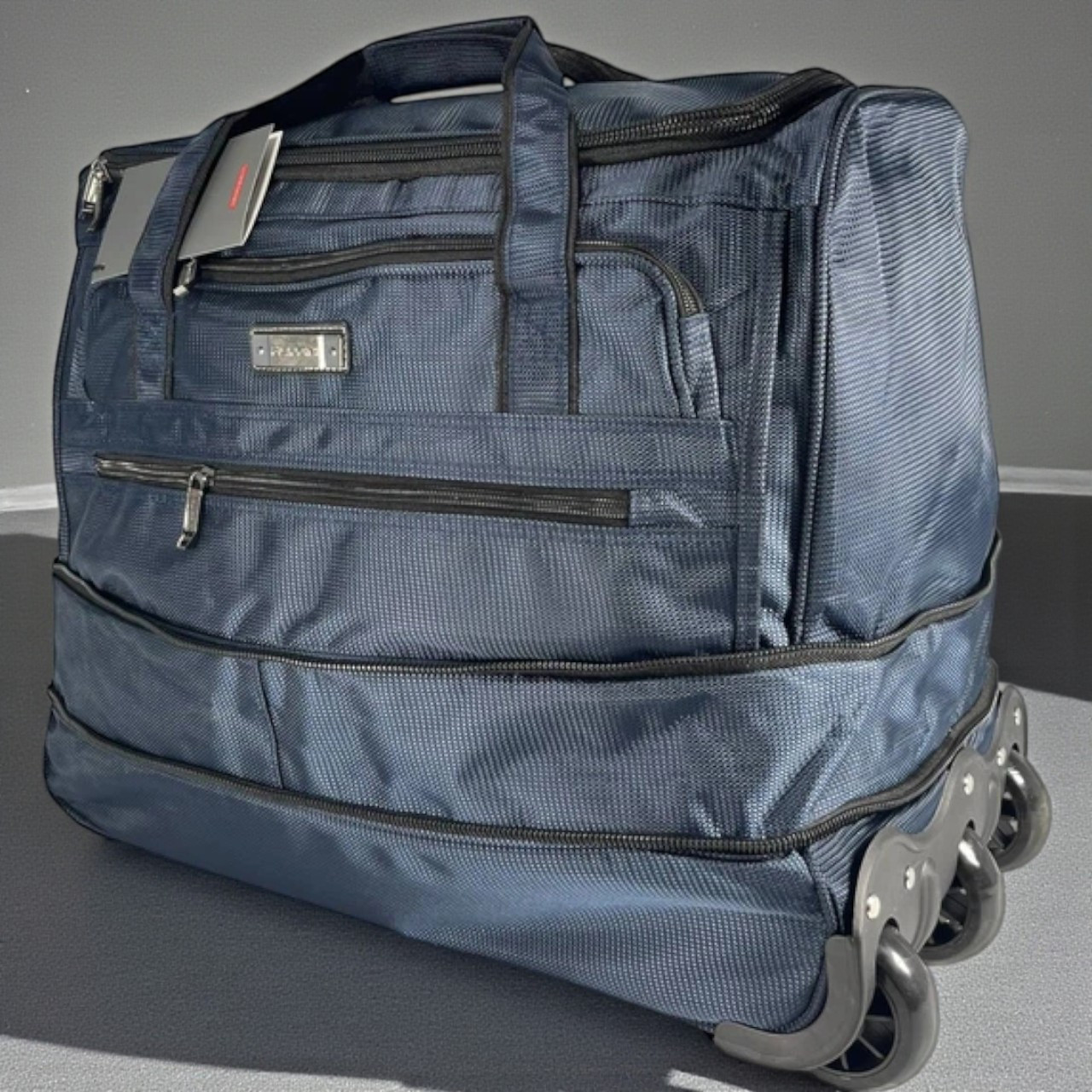 Якісна велика дорожня сумка на колесах 70x37+10x38 см міцна сумка дорожня на трьох колесах, фото 1