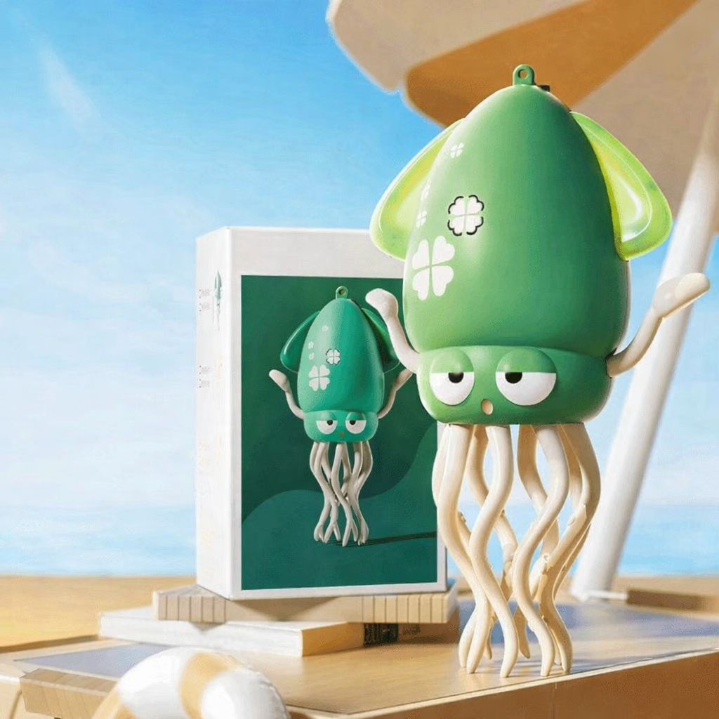 Інтерактивна іграшка “Танцюючий Восьминіг” з LED-підсвіткою та датчиком руху, USB, фото 1