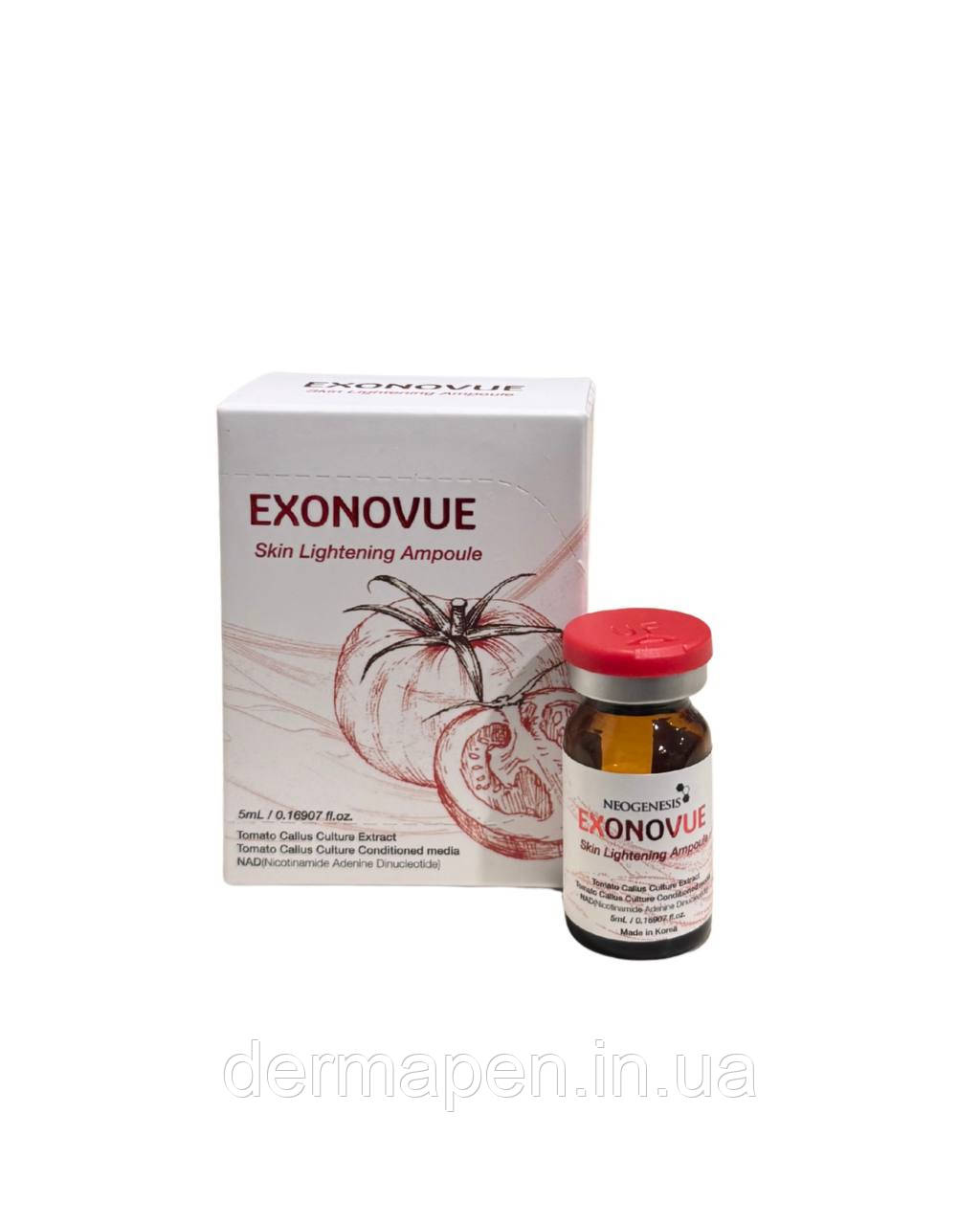 Exonovue Skin Lightening Ampoule — Освітлювальна сироватка з екзосомами (5 мл), фото 1