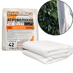 Спанбонд 42 г/м2 3.2х10 метрів біле пакетоване агроволокно для теплиць