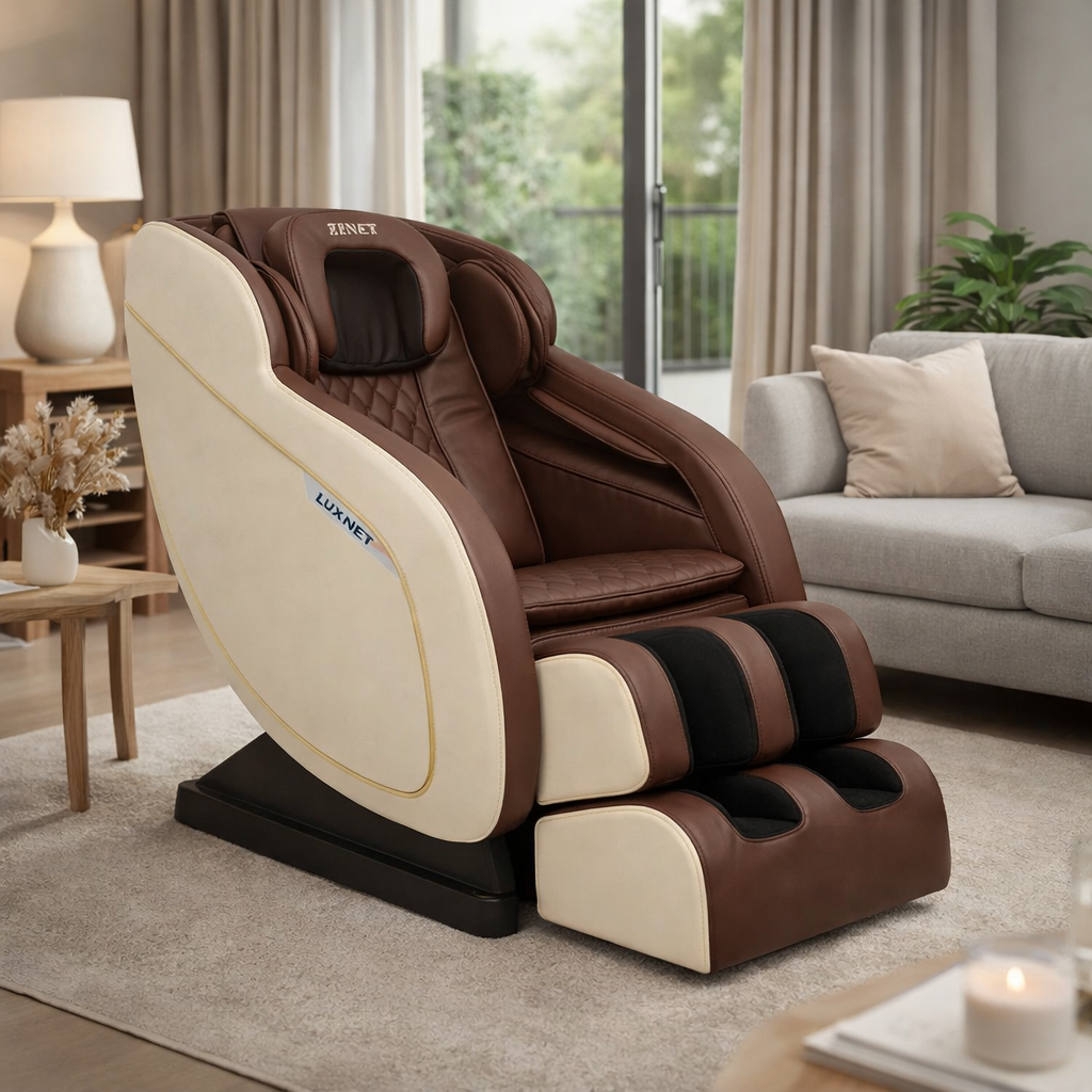 Масажне крісло ZENET ZET-1288 коричневе, фото 1