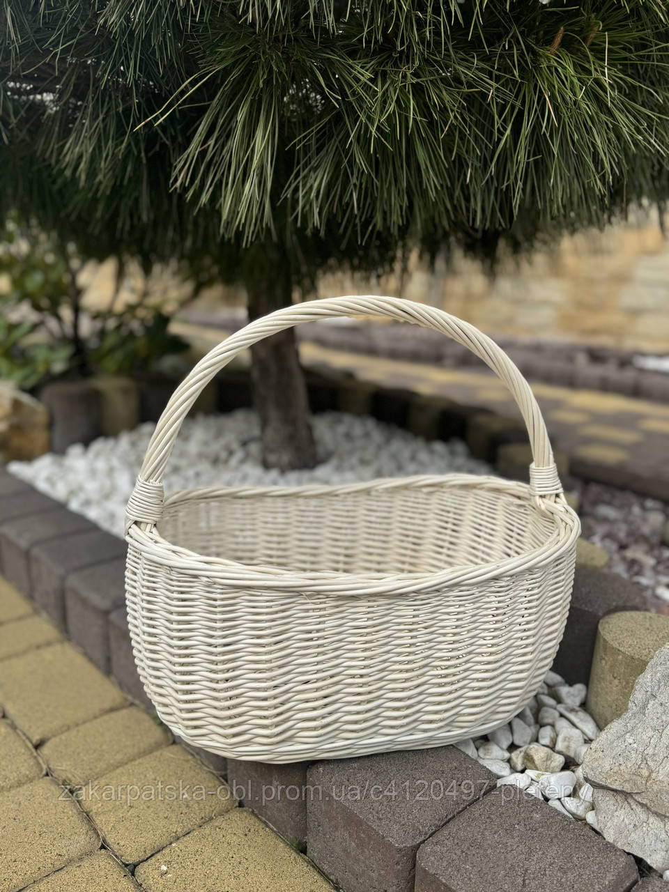 Корзинка «Явнік L” у білому кольорі ., фото 1