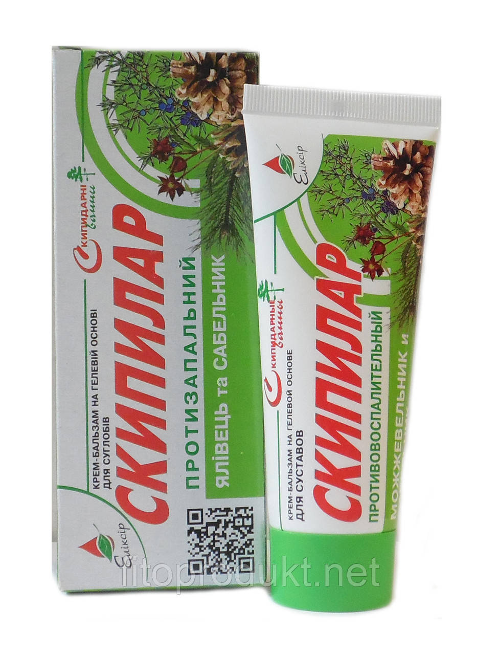 Скіпілар протизапальний крем-бальзам для суглобів 75 мл Еліксир