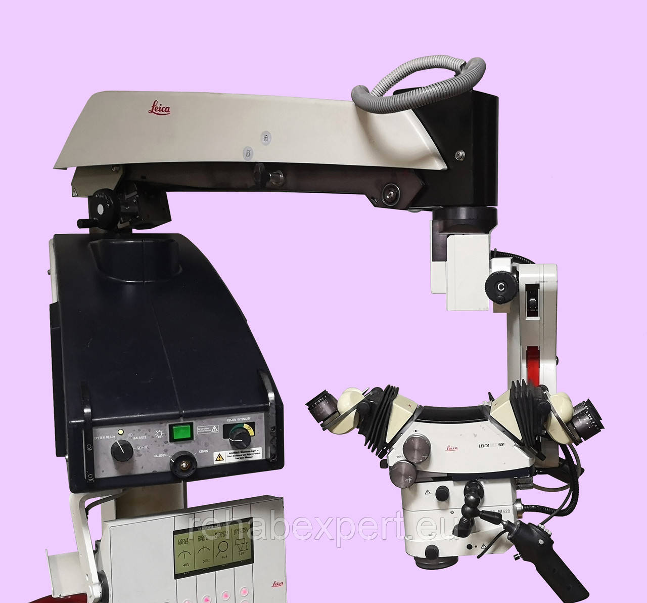Операційний електрично керований мікроскоп для Нейрохірургії LEICA M520 на штативі F-40, фото 1