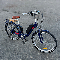 Велосипед з електроприводом 26" AL Dorozhnik eRUBY DD FR Синій рама-17" 36B 10А * год 500Вт 35км запас ходу з вилкою амортизації з