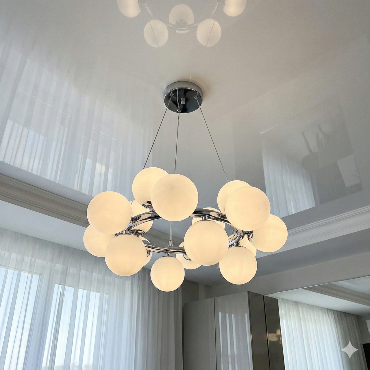 Люстра в студію Artlight цоколь G9 ламп 16 шт колір Хром D123/16CH, фото 1