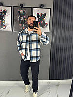 Чоловіча сорочка в клітинку, тепла