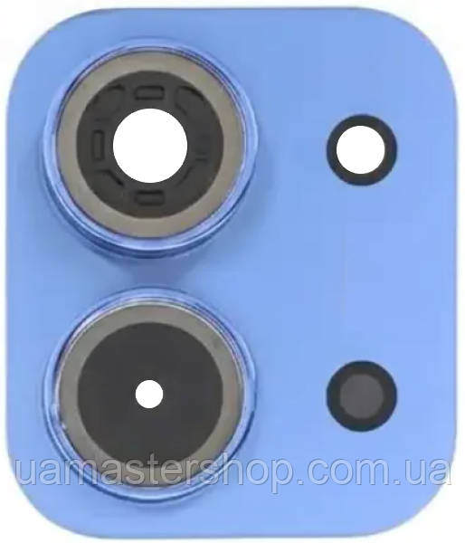 Скло камери Xiaomi Redmi 15C 4G з рамкою синього кольору Moonlight Blue, фото 1