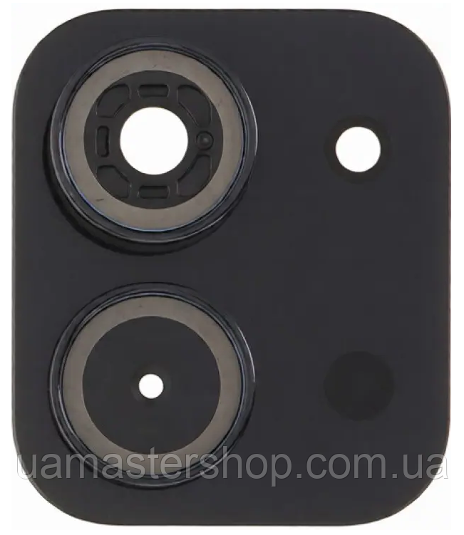 Скло камери Xiaomi Redmi 15C 4G з рамкою чорного кольору Midnight Gray, фото 1