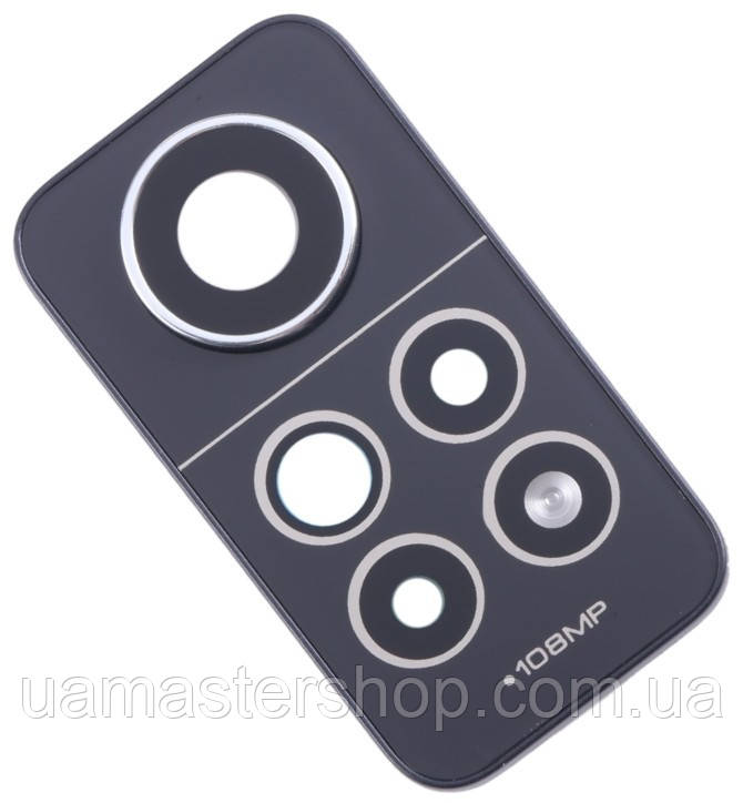 Скло камери Xiaomi Redmi Note 12 Pro 4G з рамкою сірого кольору з розбирання, фото 1
