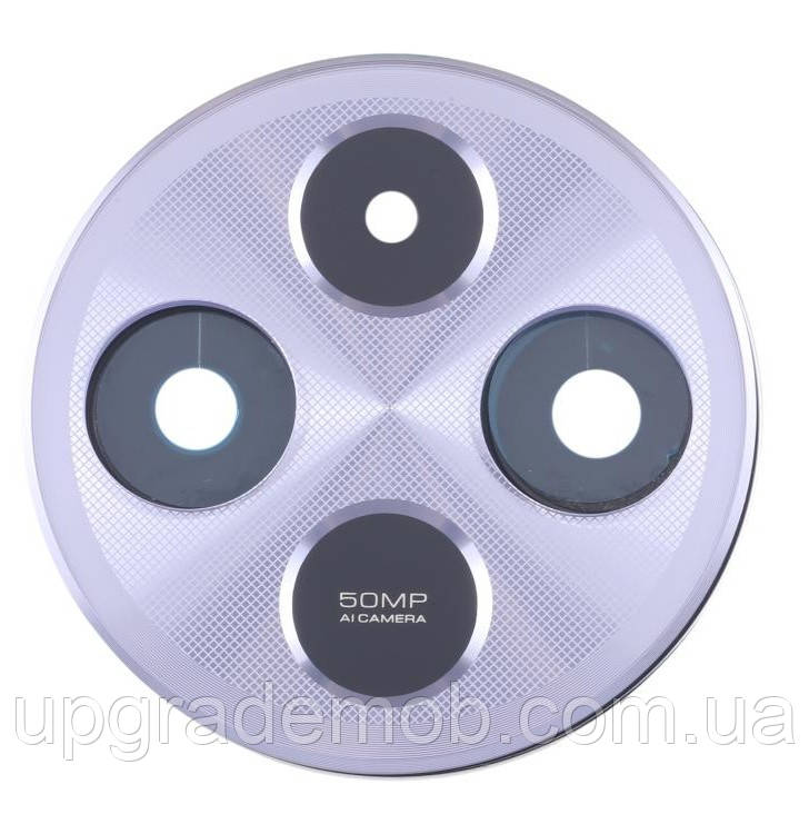 Скло камери Xiaomi Redmi 14C без рамки маленькі + великий фіолетовий колір комплект 3, фото 1