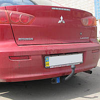 Фаркоп на Mitsubishi Lancer 10 (с 2007--) Баняк выхлопной поперек машины