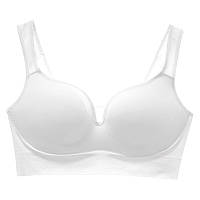 Жіночий 3D топ пушап із глибоким декольте для повсякденного носіння білий M еластичний і комфортний SPICY