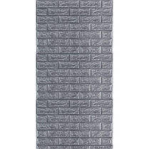 Самоклеюча 3D панель під срібну цеглу в рулоні 3080x700x3мм (R017-3) SW-00001445