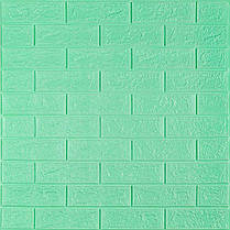 3D панель самоклеюча 700х770х5мм цегла М'ята (012-5) SW-00000148
