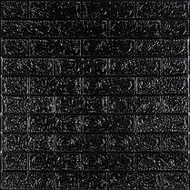 3D панель самоклеюча 700х770х5мм цегла Чорний (019-5) SW-00000151