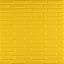3D панель самоклеюча кладка 700х770х7мм Жовта (037) SW-00000302