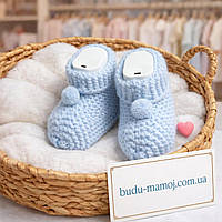 Пінетки в'язані для новонароджених у пологовий будинок