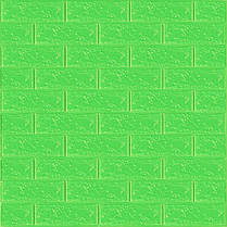 3D панель самоклеюча 700х770х3мм цегла Зелена (013-3) SW-00000639