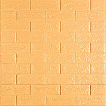 3D панель самоклеюча 700х770х5мм цегла Жовто-пісочний (009-5) SW-00000028