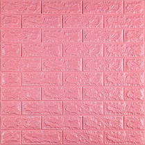 3D панель самоклеюча 700х770х7мм цегла Рожевий (004-7) SW-00000057