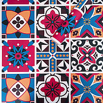 Самоклеюча плівка на паперовій основі 0,45х10м х 0,07мм Вінтажна бордова мозаїка SW-00000789