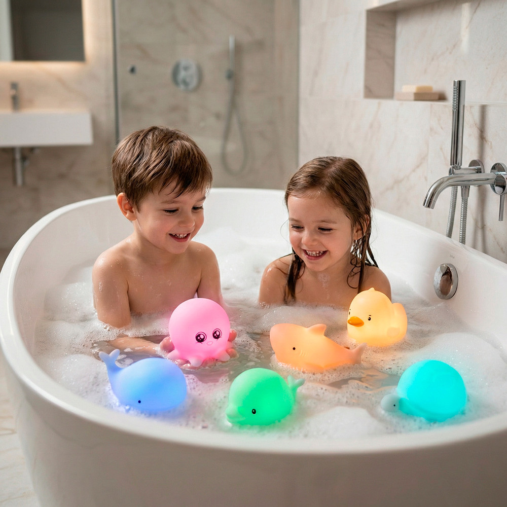 Силіконові нічники LOSSO "Водний світ" (набір 6 шт), фото 1