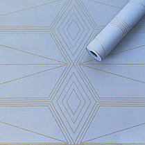 Самоклеюча плівка 0,45х10м х 0,07мм Блакитна із золотом SW-00001218