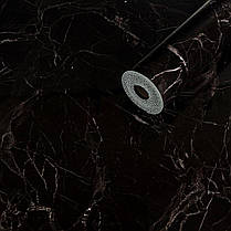 Самоклеюча вінілова плитка в рулоні 600х3000х2мм Чорний мармур Глянец SW-00001289