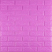 3D панель самоклеюча 700х770х5мм цегла Пурпурна (14-5) SW-00001334