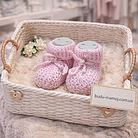 Пінетки в'язані для новонароджених у пологовий будинок