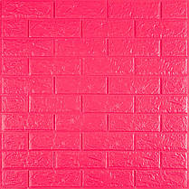 3D панель самоклеюча 700х770х5мм цегла Малинова-червона (108-5) SW-00001364