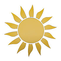 Дзеркальний декор акриловий самоклеючий золото,15шт (D) SW-00002502