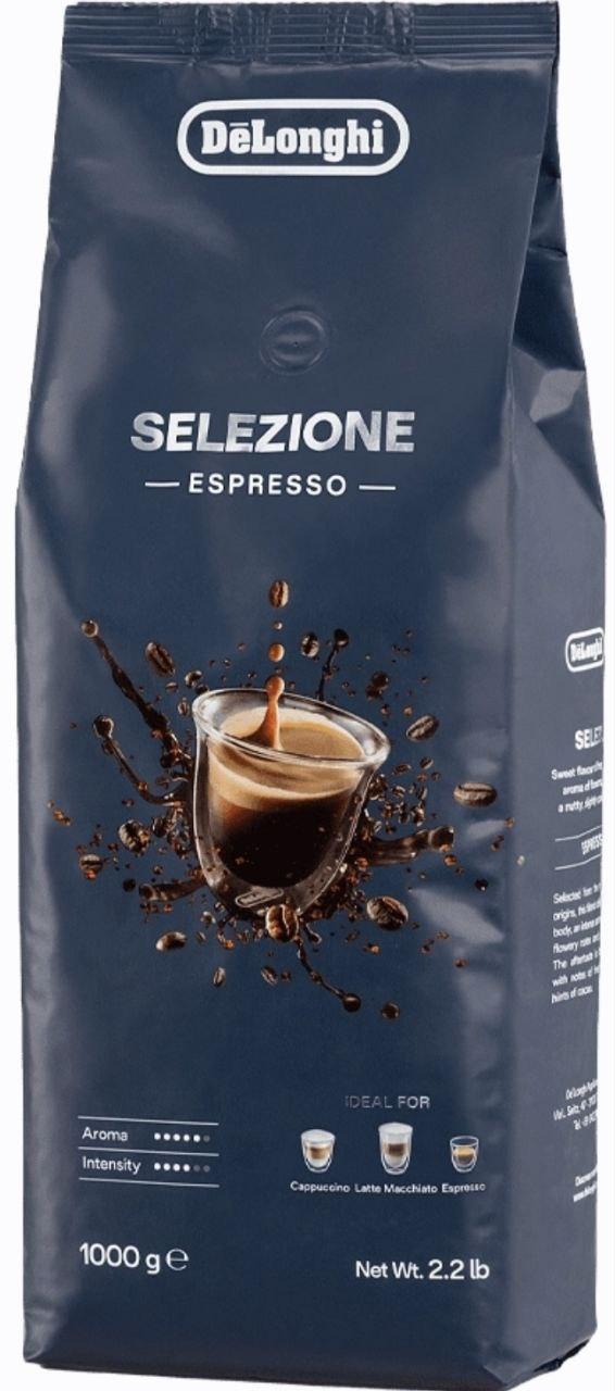 ОРИГІНАЛ! Кава в зернах DeLonghi SELEZIONE Espresso 1000 г купаж 70/30