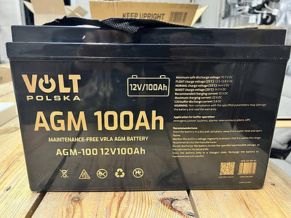 Акумулятор "VOLT POLSKA" AGM-100 12V100Ah