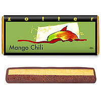 Шоколад молочный Zotter Mango Chili, Манго Чили, 70 г (Австрия)