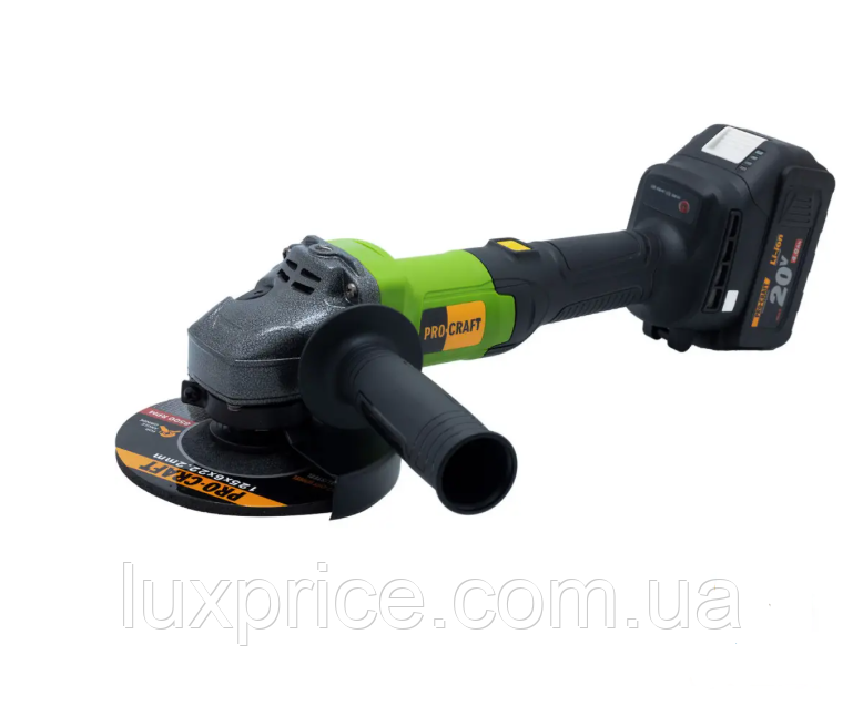 Шліфмашина акум. PROCRAFT PGA-20 (1 акб і зар. устр.)LuxPrice, фото 1