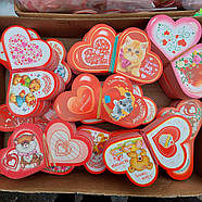 Листи Валентинки оптом 6*6 (12*6) см, фото 2